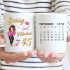 Sassy & Fabulous Birthday Calendar Pretty Woman Personalized Mug