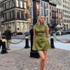 Satin High Neck Short Sleeve Mini Dress