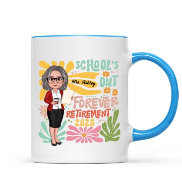 School Is Out Forever Teacher Retirement Personalized Mug