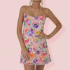 Sequined Chain Strap Mini Dress