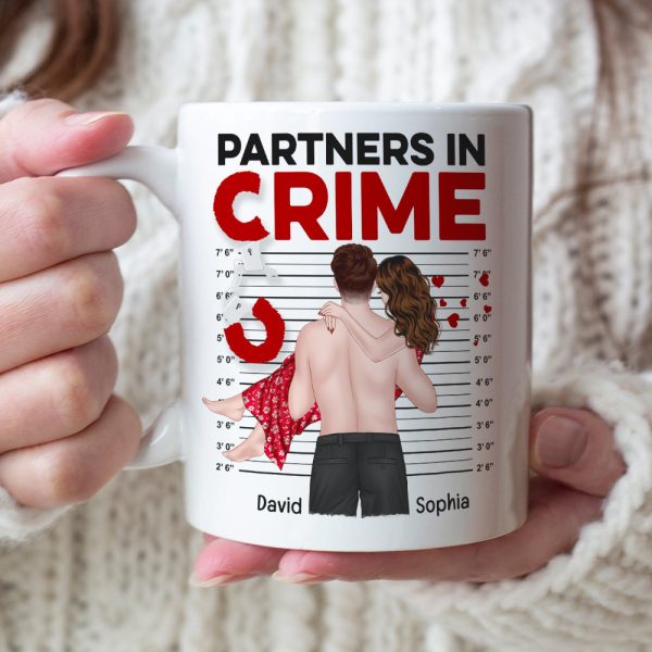 Sexy Partners In Crime - Dirty, Kinky, Just Plain Wrong - Personalized Mug, Valentine's Gift For Couple