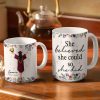 She Believed She Could So She Did - 3D Inflated Effect Printed Mug, Personalized White Edge-to-Edge Mug