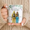 She Saves Lives And He Rescues Them, Featuring Firefighter And Nurse - Personalized Custom Coffee Mug - CPL1207_MG