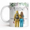 She Saves Lives And He Rescues Them, Featuring Firefighter And Nurse - Personalized Custom Coffee Mug - CPL1207_MG