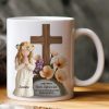 She Who Kneels Before God Can Stand Before Anyone Gift For Her - Personalized Mug