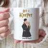 She's A Catch, He's A Keeper, Gift For Couple. Personalized Mug, Wizard Couple Mug, Couple Gift 06HTTI180723TM