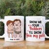 Show Me Your Bobbers I'll Show You My Pole, Personalized Mug, Funny Gifts For Couple
