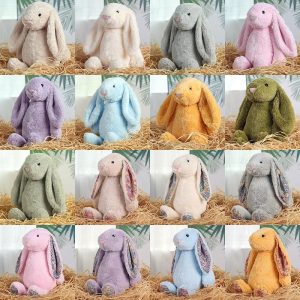 Shy Bunny Plush Toy Soft Floppy-Ear Gift for Girls
