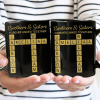 Sibling Brothers & Sisters Forever Linked Together Crossword Scrabble - Personalized Mug