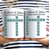 Sibling Brothers & Sisters Forever Linked Together Crossword Scrabble - Personalized Mug