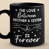 Siblings By Birth, Best Friends By Choice - Family Personalized Custom Black Mug - Gift For Family Members, Siblings, Brothers, Sisters
