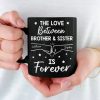 Siblings By Birth, Best Friends By Choice - Family Personalized Custom Black Mug - Gift For Family Members, Siblings, Brothers, Sisters