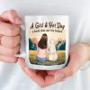 Side By Side, Paws & Hearts - Dog Personalized Custom Mug - Gift For Pet Owners, Pet Lovers