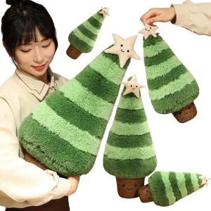 Simulated Cartoon Two-tone Christmas Tree Plush Toy - Cute Xmas Decor