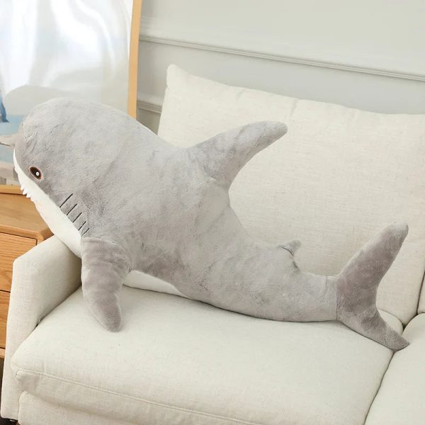 Simulated Shark Plush Toy - Super Soft Cartoon Pillow for Kids' Decor