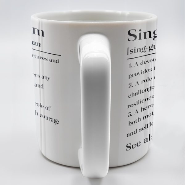 Single Mom Devoted Parent and Courageous Hero - Personalized Custom Coffee Mug - MOM129_MG