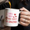 Single Taken Who Cares I'm Amazing With Checkboxes And Hearts - Personalized Custom Coffee Mug - DTG020_MG