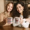 Sistas Not Sisters By Blood But Sisters By Heart - Personalized Mug - Birthday & Christmas Gift For Sista, Sister, Soul Sister, Best Friend, BFF, Bestie, Friend