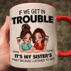 Sister To Sister Personalized Mug, Christmas Gift