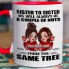 Sister To Sister Personalized Mug, Christmas Gift