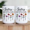 Sisters Are Different Flowers From The Same Garden Mosaic Style - Personalized Mug