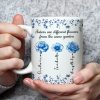 Sisters Are Different Flowers Toile De Jouy Style - Personalized Custom Coffee Mug