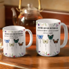 Sisters Are Like Butterflies - Personalized White Edge-to-Edge Mug Sisters Are Like Butterflies - Personalized White Edge-to-Edge Mug