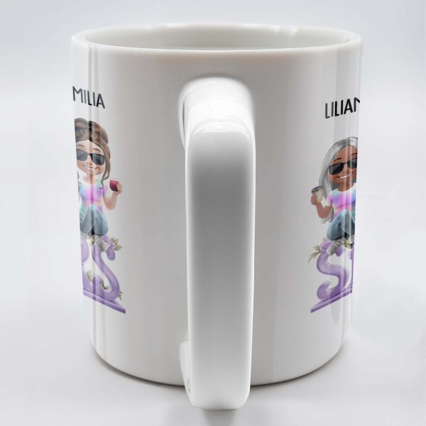 Sisters, Avatars And Flowers - Personalized Custom Coffee Mug - BST160_MG