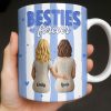 Sisters Forever Hearts And Love Design - Personalized Custom Coffee Mug - BST533_MG