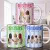 Sisters Forever Hearts And Love Design - Personalized Custom Coffee Mug - BST533_MG