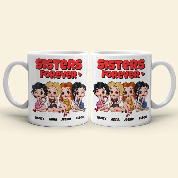 Sisters Forever Personalized Besties Coffee Mug 05NADT260723HH