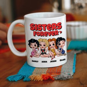 Sisters Forever Personalized Besties Coffee Mug 05NADT260723HH