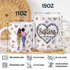 Sisters Will Always Be Connected By Heart - 3D Inflated Effect Printed Mug, Personalized White Edge-to-Edge Mug