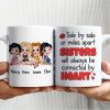 Sisters Will Be Connected By Heart Personalized Coffee Mug 02NADT270723HH