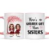Sitting Doll Besties Under Pink Heart Tree Personalized Mug