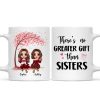 Sitting Doll Besties Under Pink Heart Tree Personalized Mug