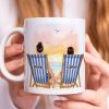 Sitting Next To You Doing Absolutely Nothing, Personalized White Mug, Couple Hand In Hand, Gift For Couple