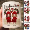 Sitting On Bed Christmas Doll Best Friends Sisters Personalized Mug
