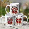 Sitting On Bed Christmas Doll Best Friends Sisters Personalized Mug