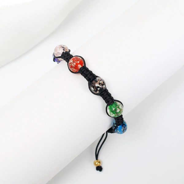 Six-colour Glass Luminous Bracelet