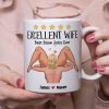 Sizzling Love, You Are Very Excellent, Personalized Coffee Mug For A Sexy Couple, Perfect Gifts for Couples,