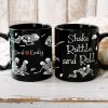 Skeleton Couple, Personalized Couple Black Mug