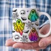 Skull Bat And Spooky Vibes Halloween Personalized Gift Mug HO82 891340