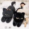 Sleeping Black Cat Plush