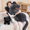 Sleeping Black Cat Plush