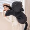 Sleeping Black Cat Plush