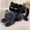 Sleeping Black Cat Plush