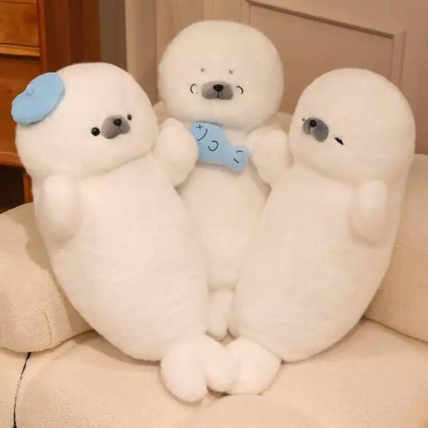 Sleeping Seal Plush Pillow Doll