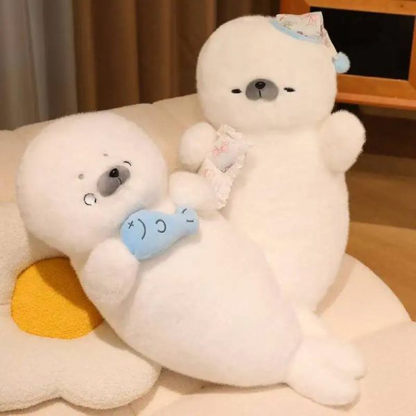 Sleeping Seal Plush Pillow Doll