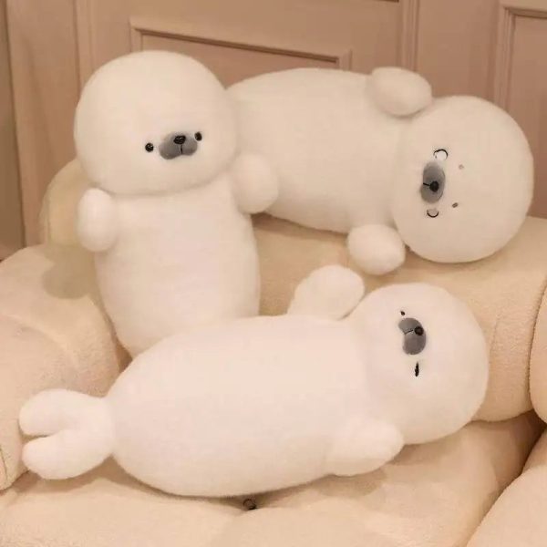Sleeping Seal Plush Pillow Doll